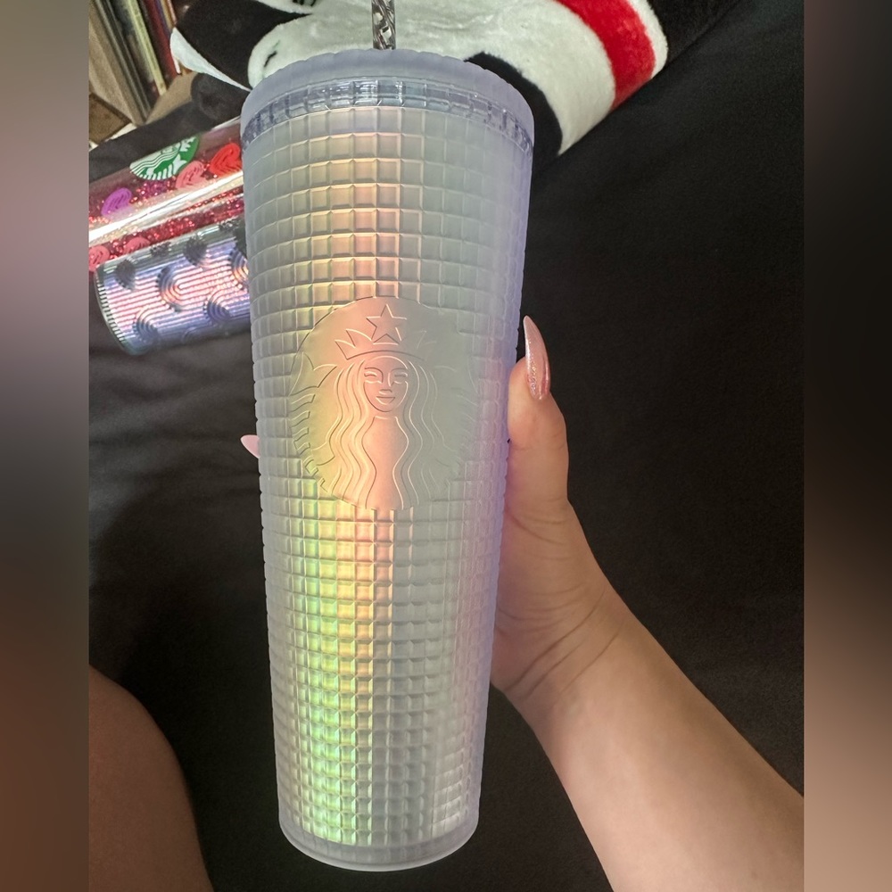 Starbucks Silver Grid Tumbler
